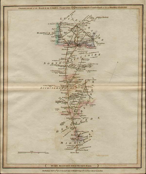 Commencement of the roads to the Lakes of Lancaster Westmorland & Cumberland.....