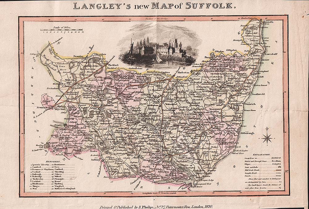 Langley's New Map of Suffolk
