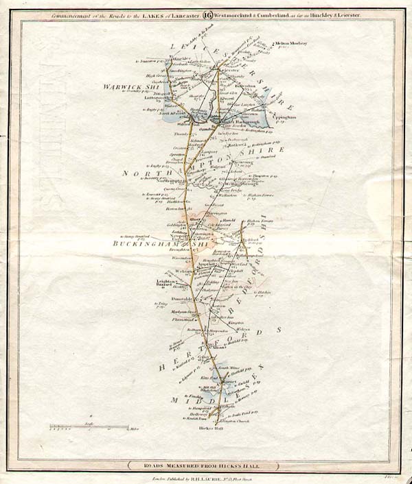 Commencement of the Roads to the Lakes of Lancaster Westmorland and Cumberland......