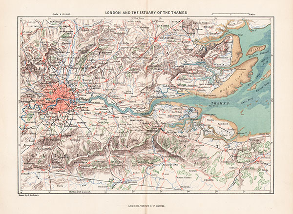 London and the Estuary of the Thames  -  AVuillemin