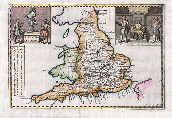 Britannia Saxonia Britain in the time of the Saxons    1720