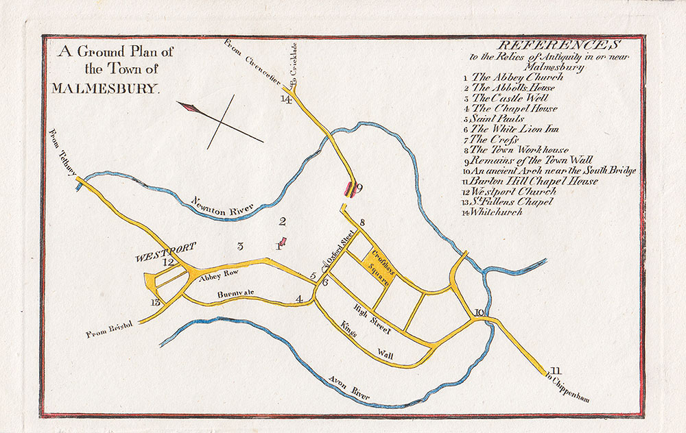 A Ground Plan of the Town of Malmesbury