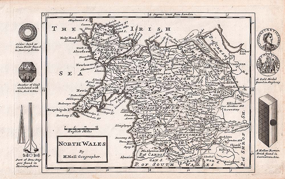 North Wales - Herman Moll 