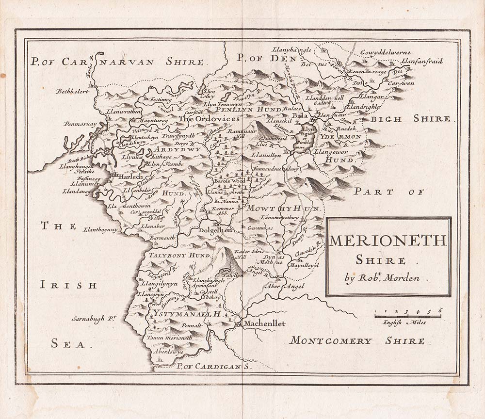 Merionethshire by Robert Morden