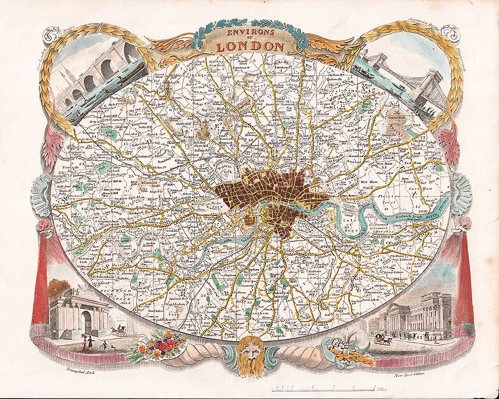 Thomas Moule  -  Environs of London