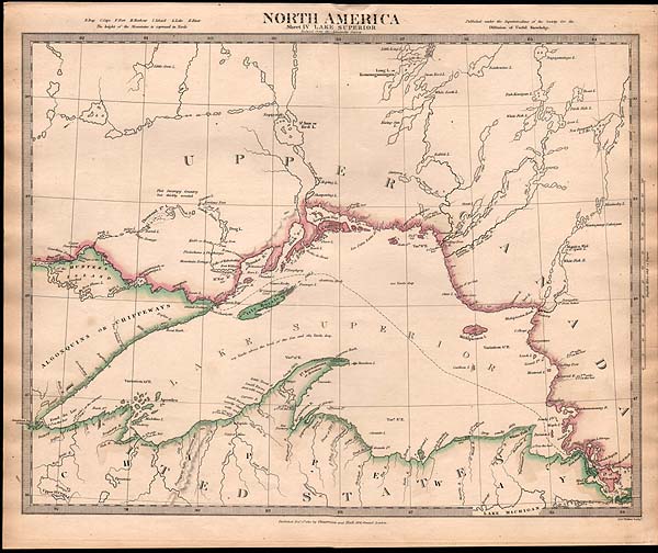 North America sheet IV Lake Superior  SDUK