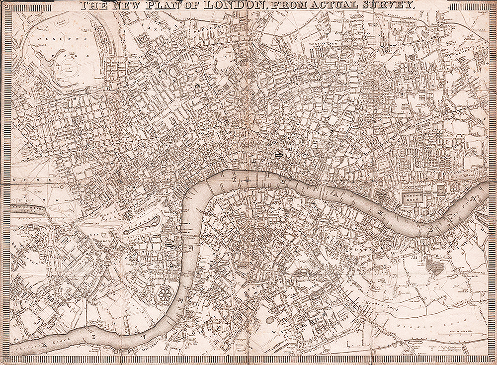 The New Plan of London from Actual Survey