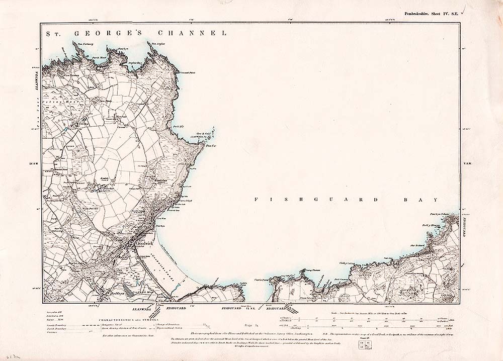 Fishguard Bay - Ordnance Survey.