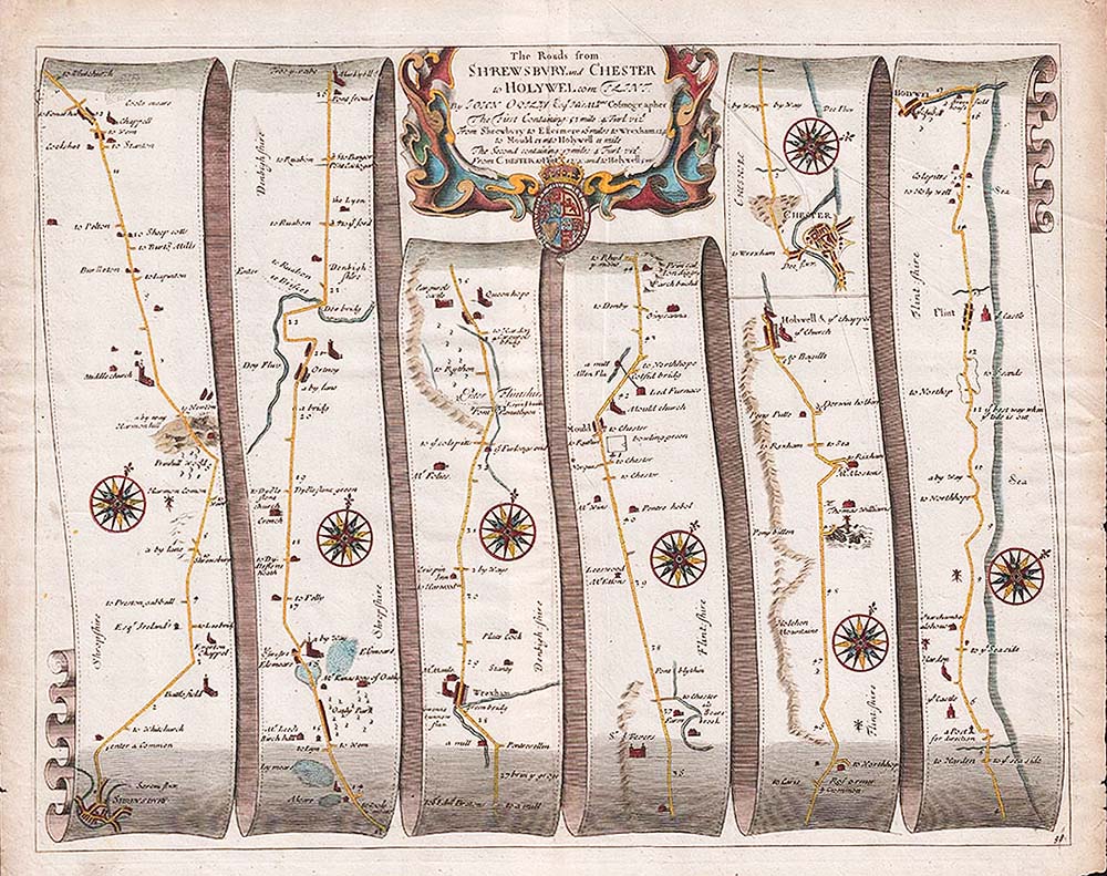 The Road from Shrewsbury and Chester to Holywell Flint 
