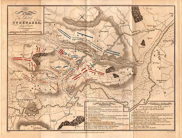 Plan of the Battle of Oudenaerd July 11th 1708