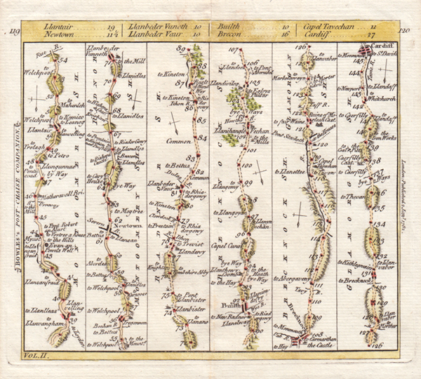 Carington Bowles  -  Llanfyllin Montgomeryshire to Cardiff