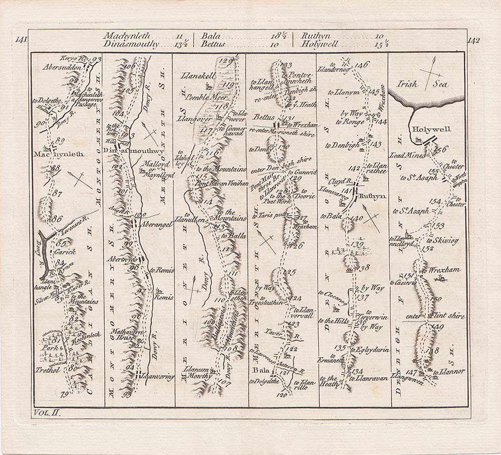 Carington Bowles - The road from Trethol to Holywell.