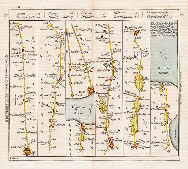 Carington Bowles -  The road from Lincoln to Flamborough Head 