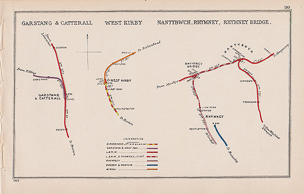 Pre Grouping railway junction around Garstang & Catterall and West Kirby Nantybwch Rhymney Rhymney Bridge 