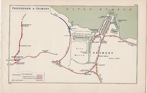 Pre Grouping railway junction around Frodingham & Grimsby