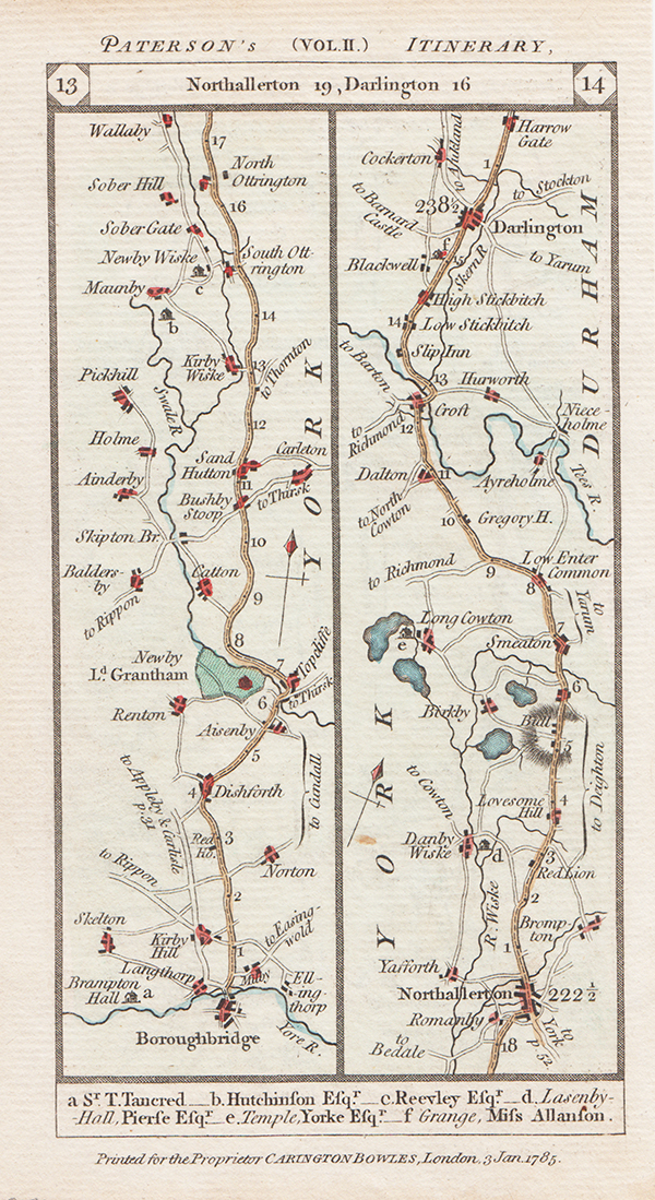 The Road from Boroughbridge to Northallerton to Darlington