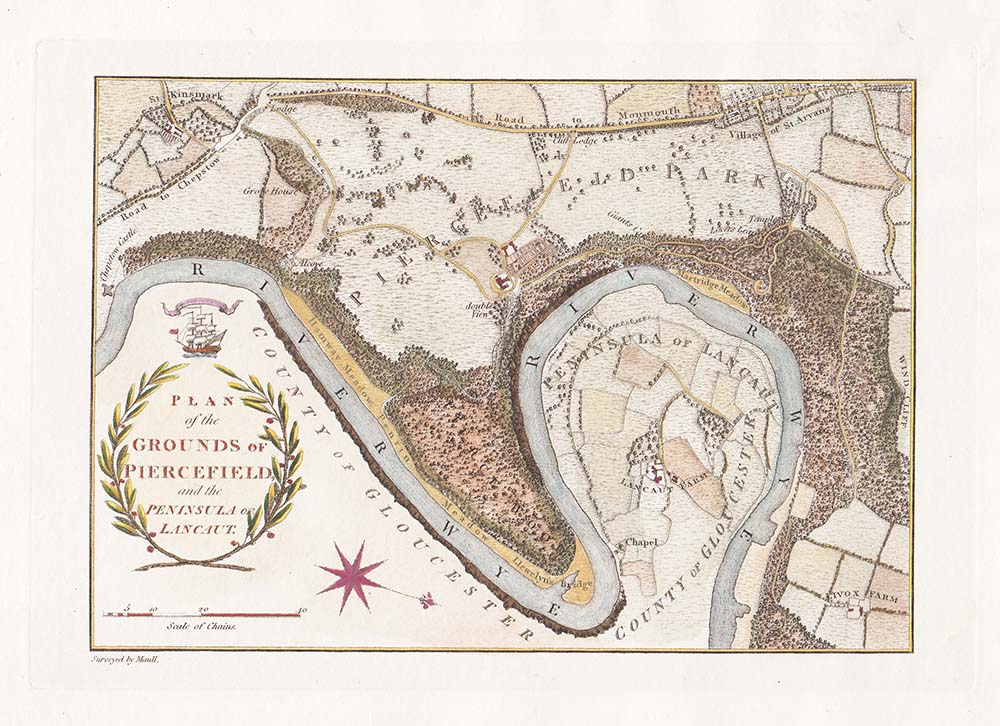 Plan of the Grounds of Piercefield and the Peninsula of Lancaut