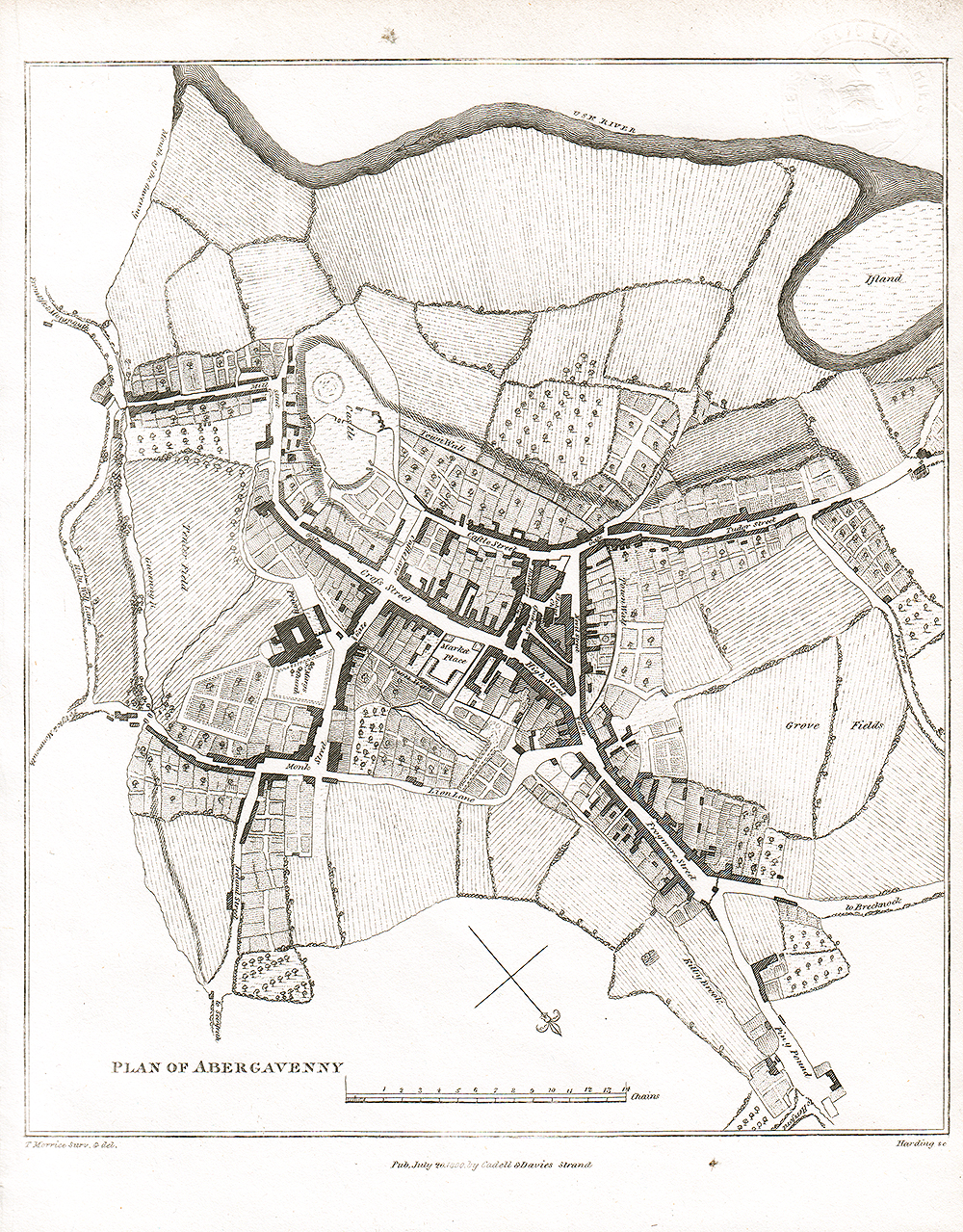 Plan of Abergavenny.