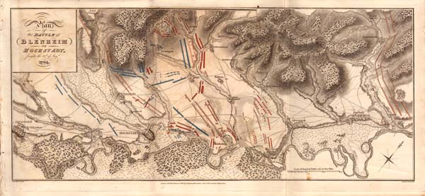 Plan of the Battle of Blenheim or Hochstadt fought the 13th of August 1704