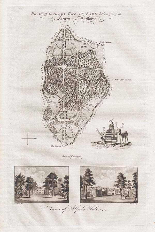 Plan of Oakley Great Park belonging to Henry Earl Bathurst