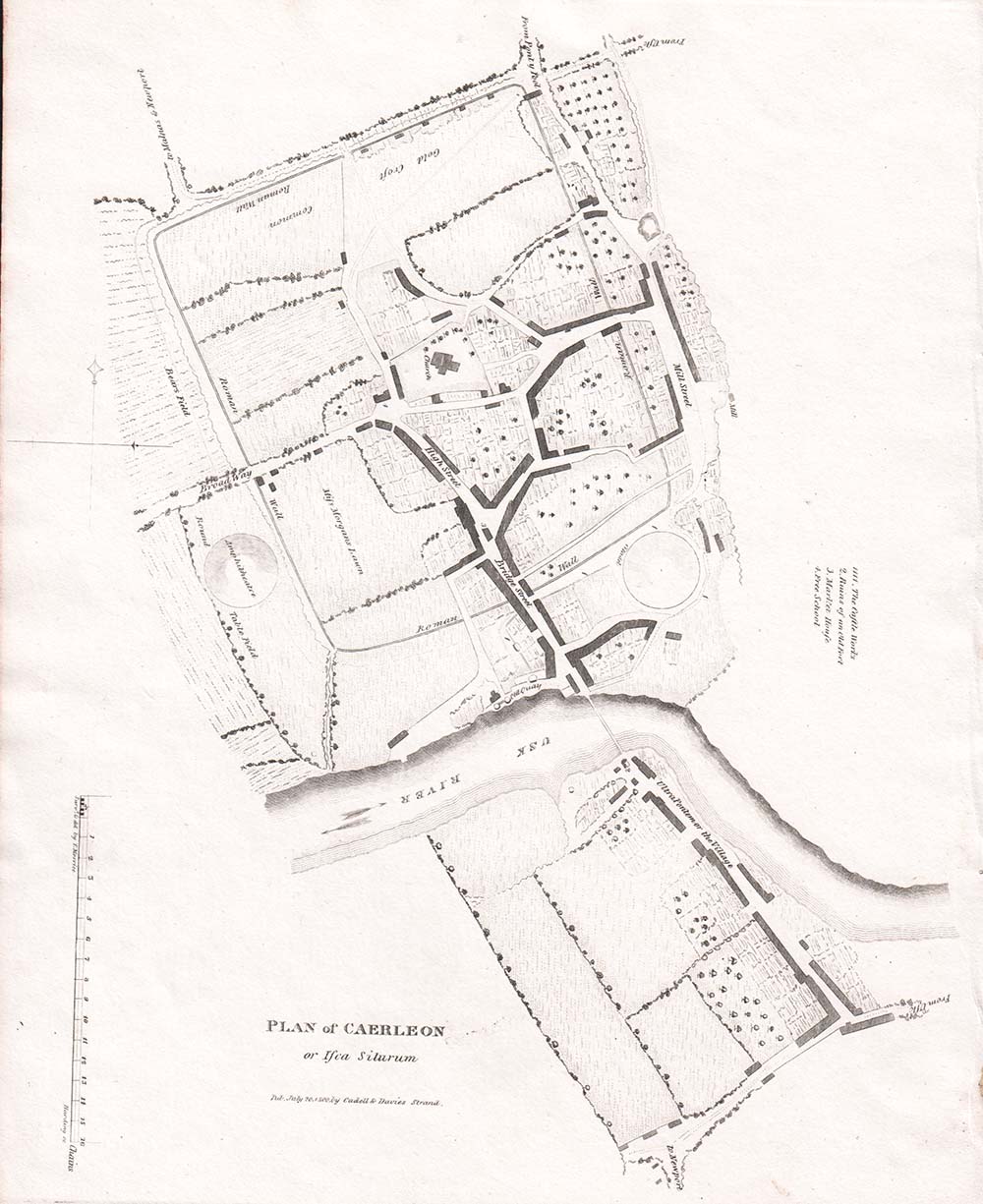 Plan of Caerleon or Isca Silurum 
