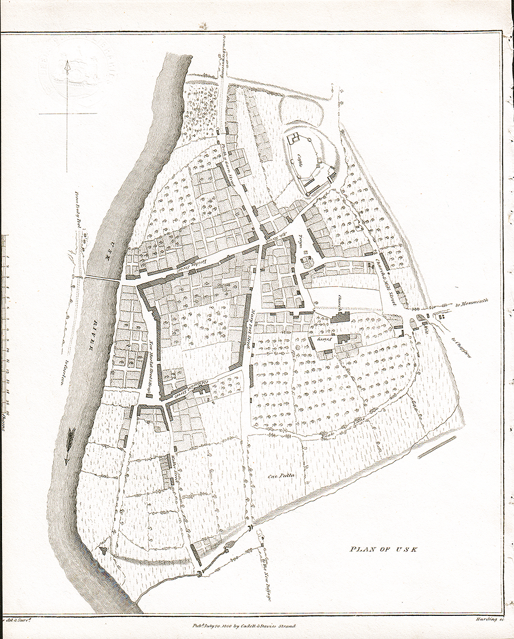 Plan of Usk.