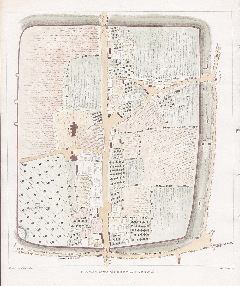 Plan of Venta Silurium or Caerwent