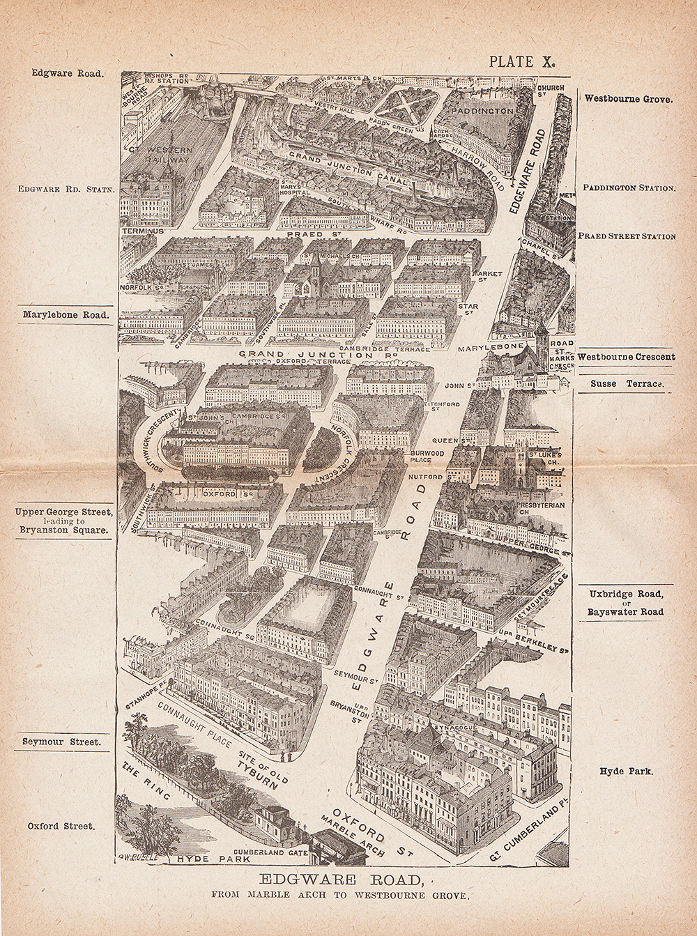 Edgware Road from Marble Arch to Westbourne Grove