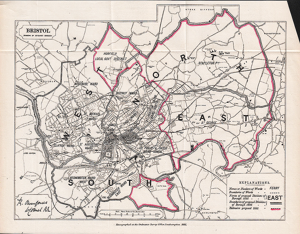 Bristol Divisions of Extended Borough