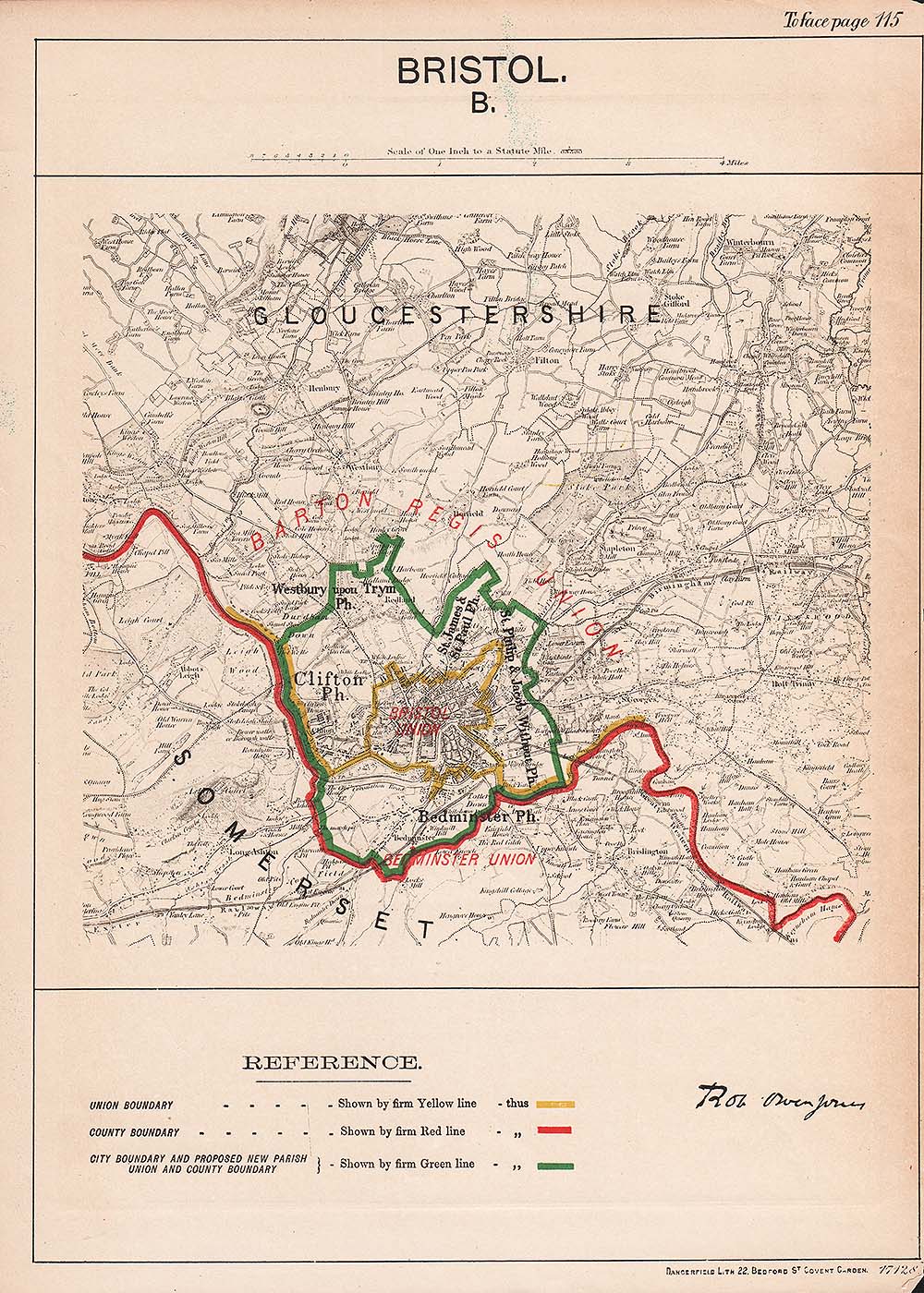 Town Plan Bristol  B