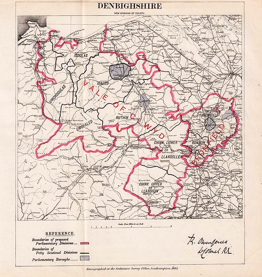 Denbighshire New Divisions of the County