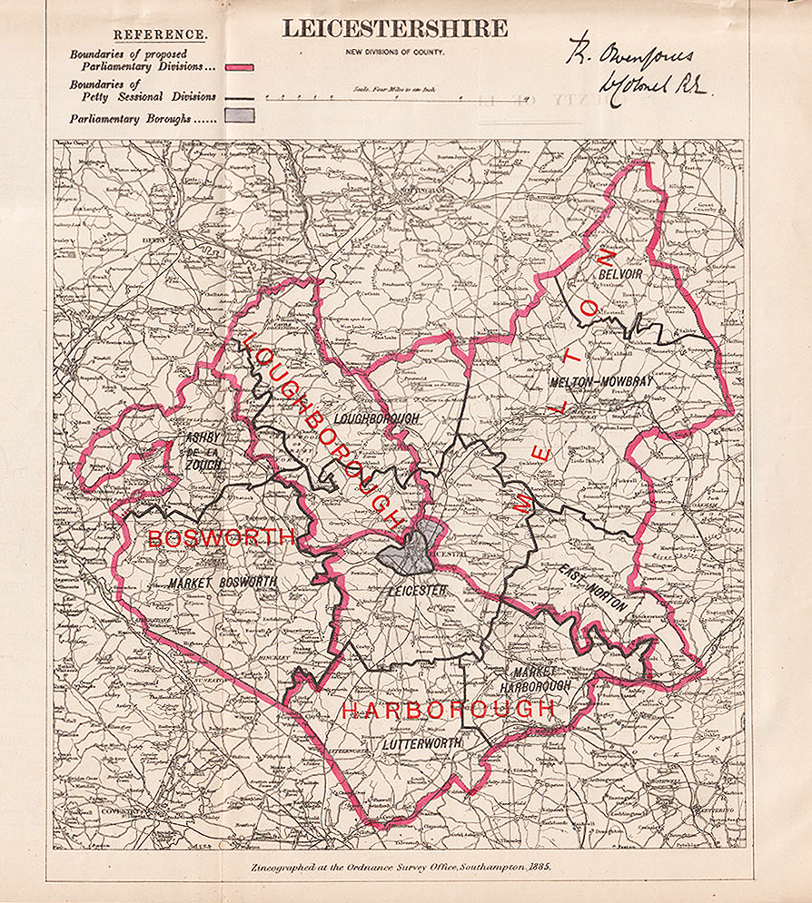 Leicestershire  New Divisions of County