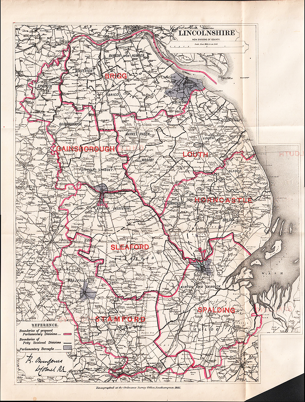 Lincolnshire  New Divisions of County