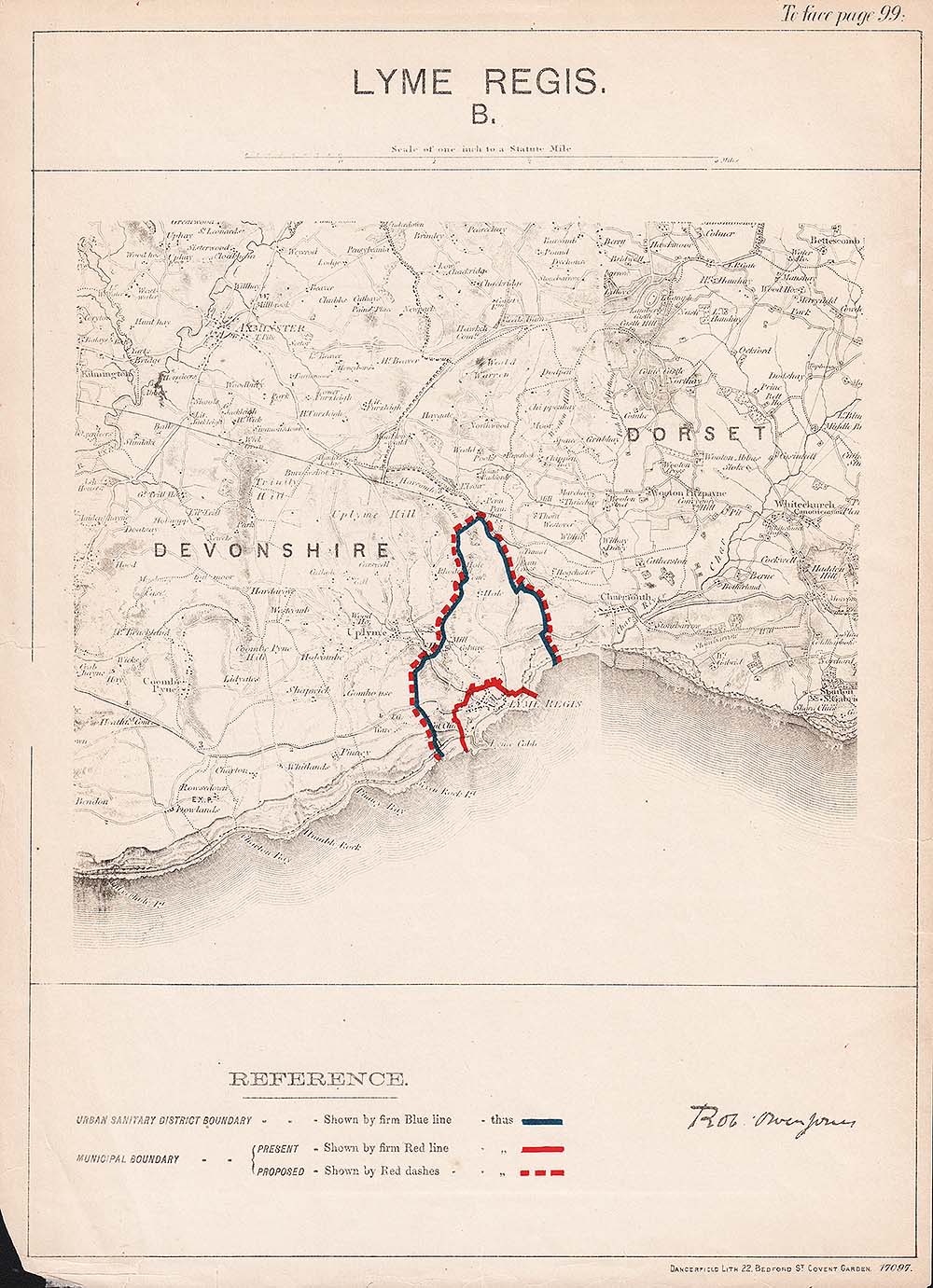 Town Plan Lyme Regis B