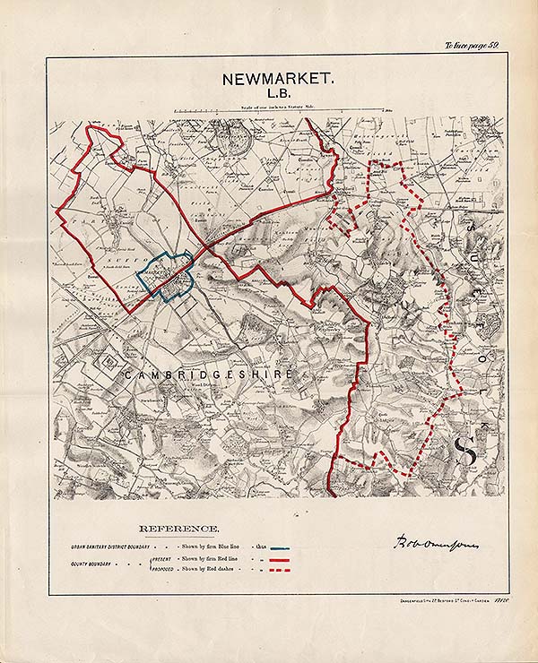 Robert  Owen Jones  -  Town Plan Newmarket LB