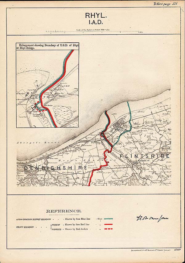 Robert Owen Jones  -  Town Plan Rhyl  IAD