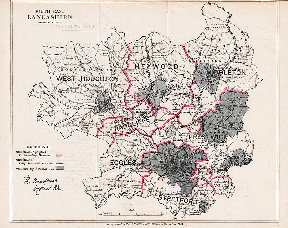 South East Lancashire New Divisions of County