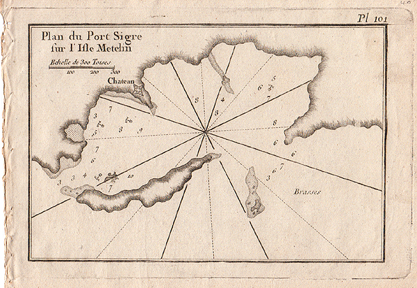 Plan du Port Sigre sur l'isle Metelin