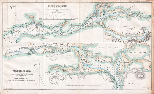 River Shannon  -  Cork Harbour From the Admiralty Survey