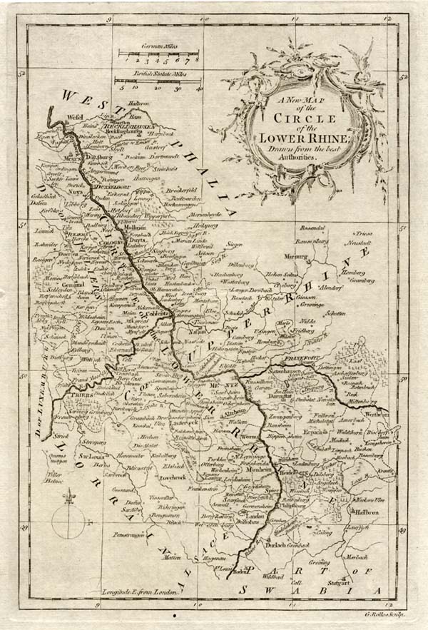 A New Map of the Circle of the Lower Rhine; Drawn from the best Authorities  G Rollos