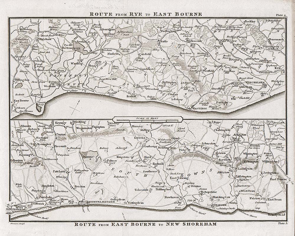 Rye to Eastbourne and Eastbourne to New Shoreham 