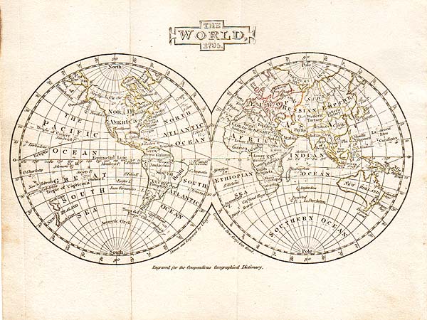The World 1795  -  J Russell