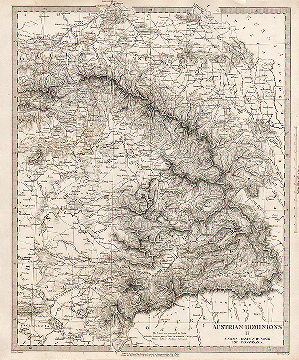 Austrian Dominions II  Galizia Eastern Hungary and Transylvania  -  SDUK