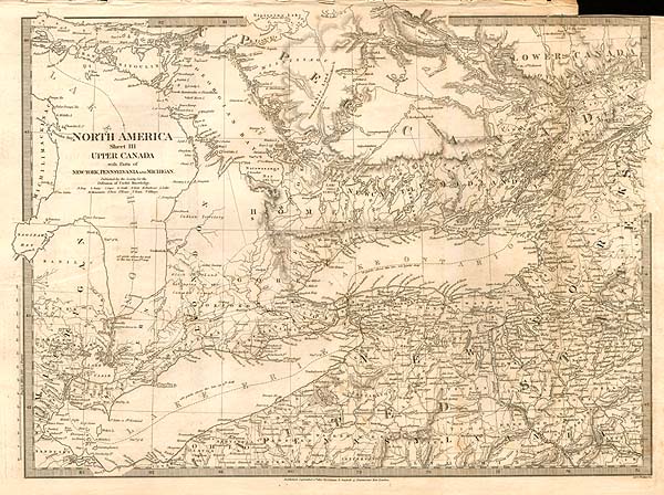 North America Sheet III  Upper Canada with parts of New York Pennsylvania and Michigan