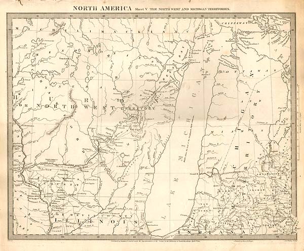 North America Sheet V  The North West and Michigan Territories