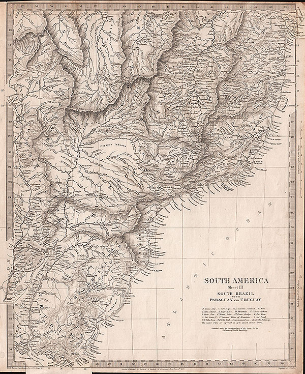 South America  Sheet III  South Brazil with Paraguay and Uruguay  SDUK