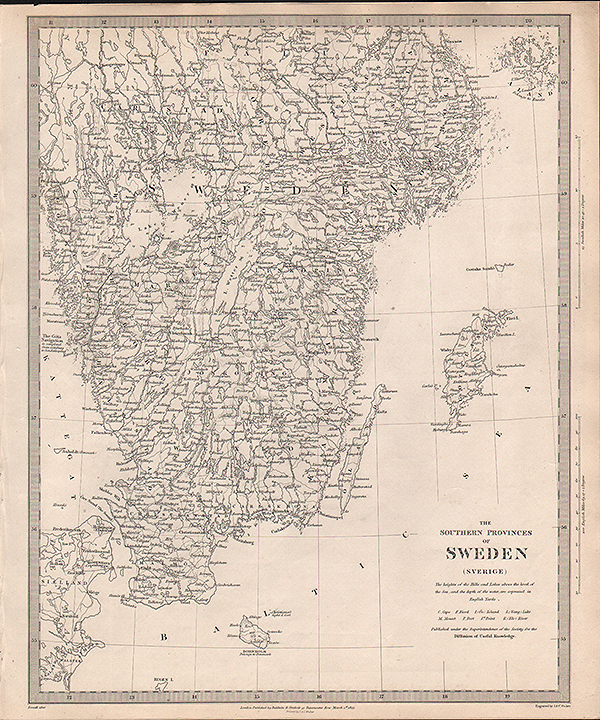 The Southern Provinces of Sweden Sverge  -  SDUK