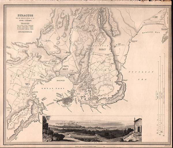 Syracuse  -  with the Remaining Vestures of its Five Cities   SDUK