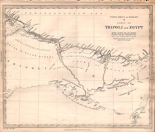 North Africa or Barbary V  Parts of Tripoli and Egypt  SDUK