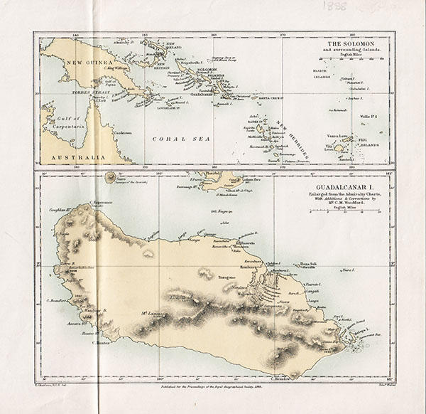 The Solomon and Surrounding Islands and Guadalcanar